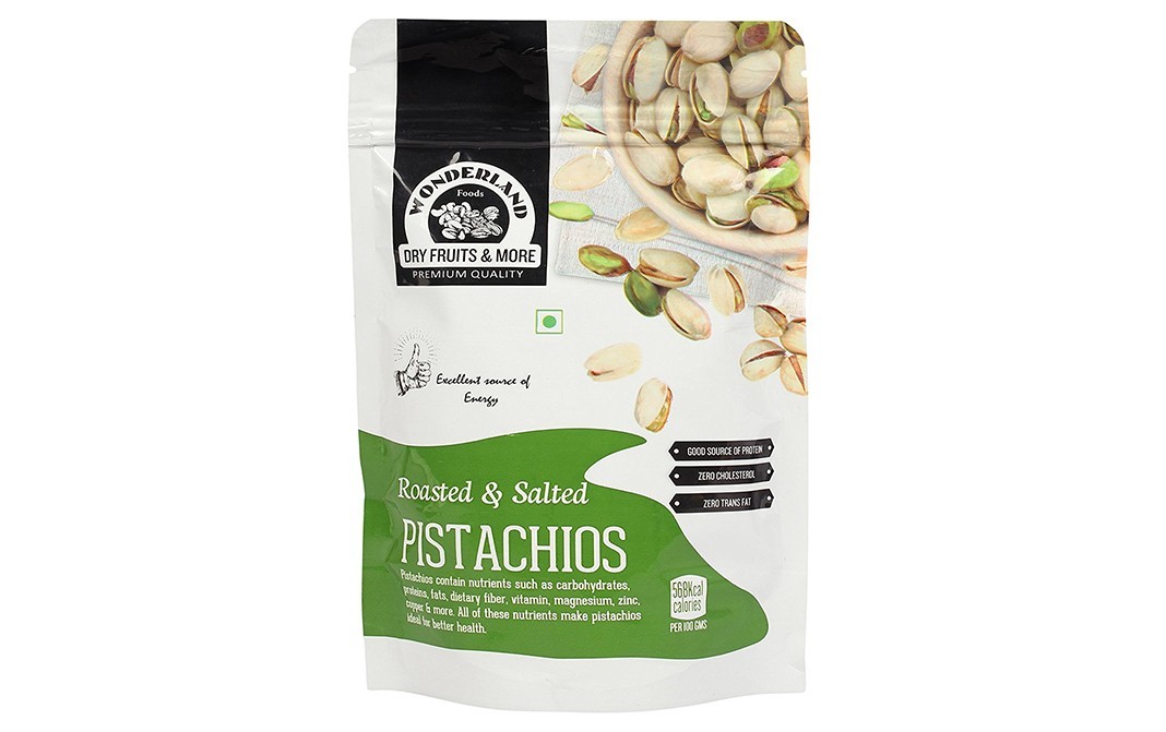 Wonderland Roasted & Salted Pistachios   Pack  200 grams